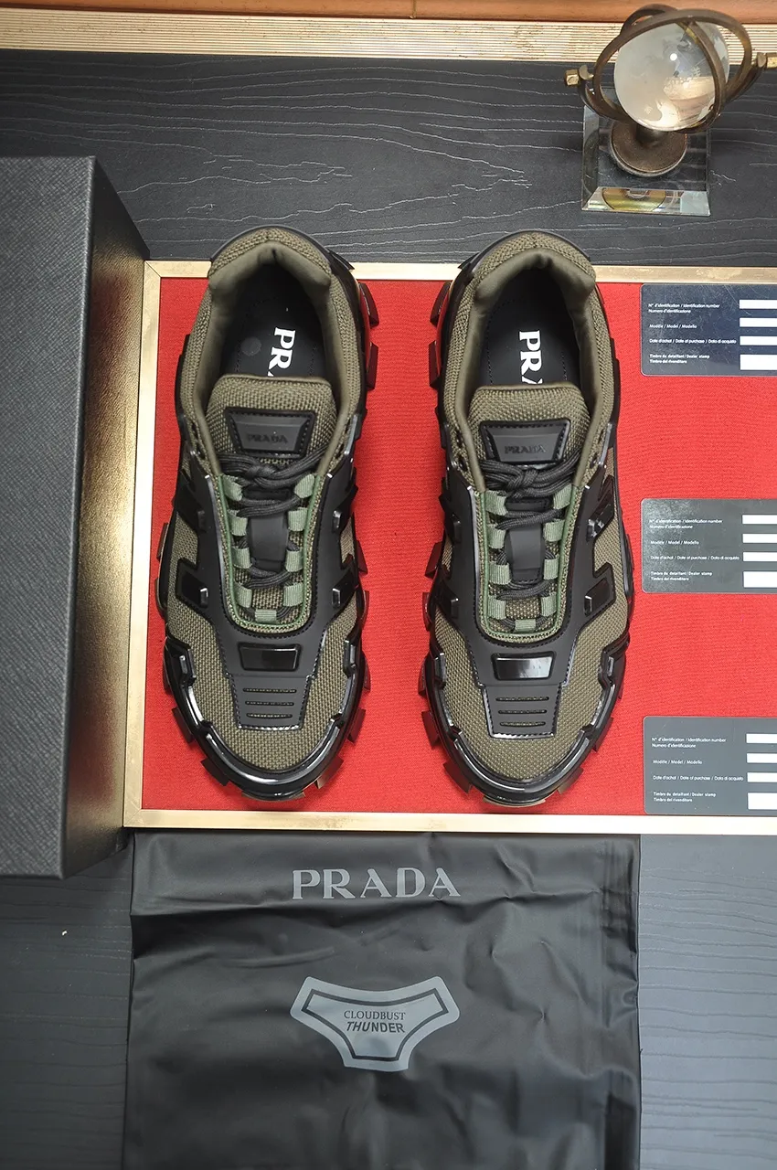 Men's shoes 💰620💶[PRADA] Top original items, new seasonal styles, high quality original items, top original breathable fabric + imported glue, imported stretch fabric inside with original cowhide foot pads, original air cushion outsole! Quality guaranteed! Code 38-45 (45 customized)